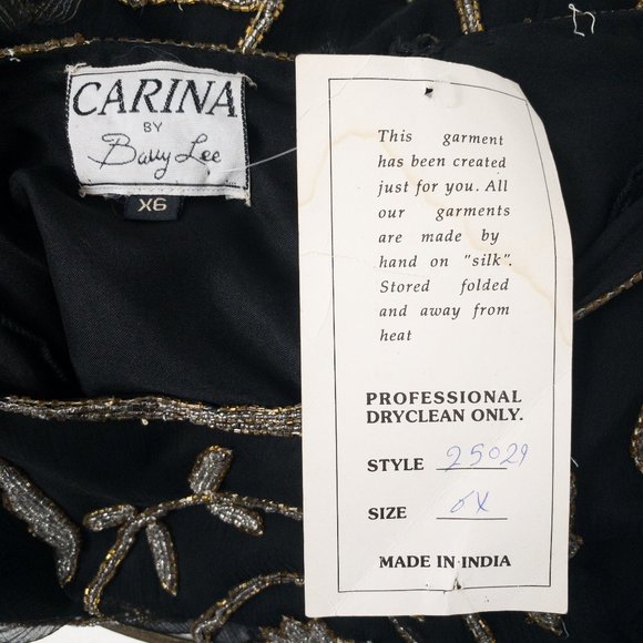 Vintage Plus Formal 2-Piece Set 4X Silk Beaded Outfit  Dress Suit - Picture 8 of 12